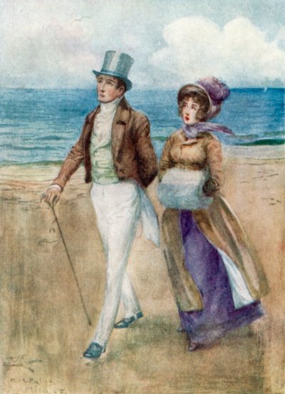 Ilustración para Persuasión de Jane Austen de Arthur Wallis Mills
