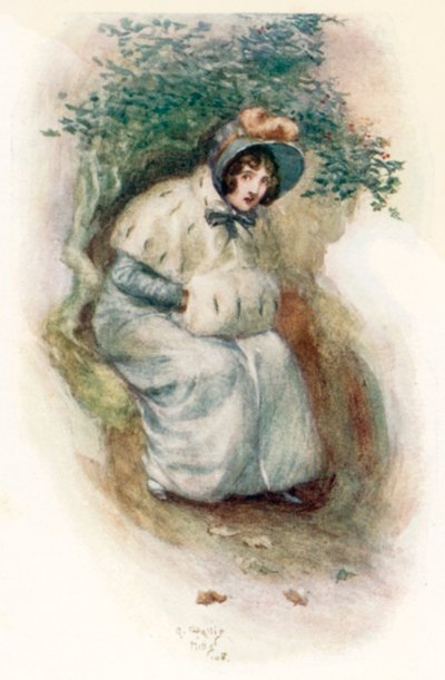 Ilustración para Persuasión de Jane Austen de Arthur Wallis Mills