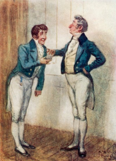 Ilustración de Persuasión de Jane Austen de Arthur Wallis Mills