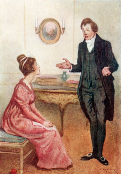 Ilustración para Orgullo y Prejuicio de Jane Austen de Arthur Wallis Mills