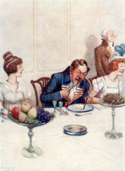 Ilustración para Orgullo y Prejuicio de Jane Austen de Arthur Wallis Mills