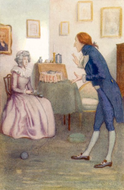 Ilustración para Orgullo y Prejuicio de Jane Austen de Arthur Wallis Mills