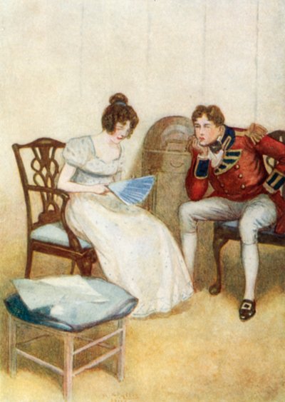 Ilustración para Orgullo y Prejuicio de Jane Austen de Arthur Wallis Mills