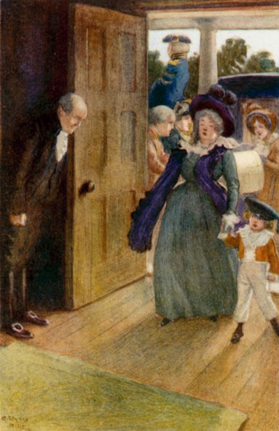 Ilustración de Orgullo y prejuicio de Jane Austen de Arthur Wallis Mills