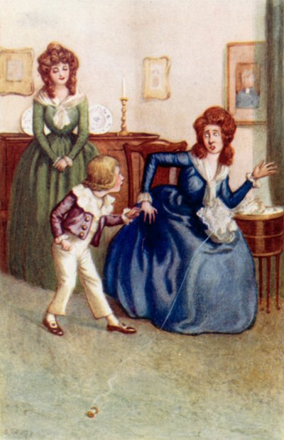 Ilustración de Orgullo y prejuicio de Jane Austen de Arthur Wallis Mills