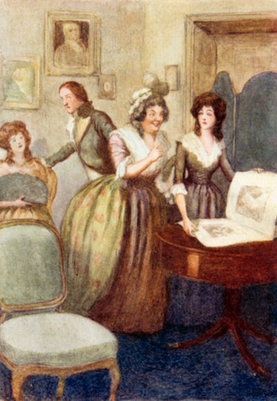 Ilustración de Orgullo y prejuicio de Jane Austen de Arthur Wallis Mills