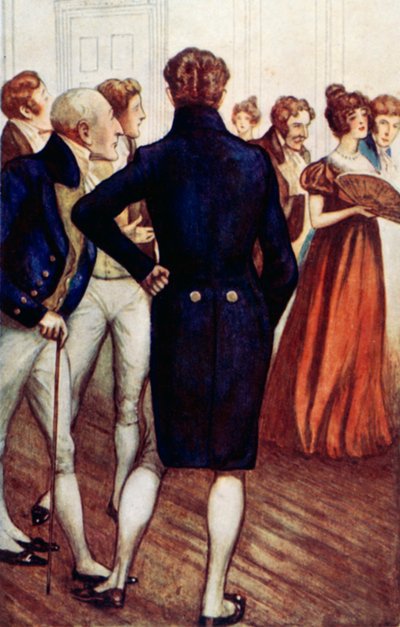 Ilustración para Sentido y sensibilidad de Jane Austen de Arthur Wallis Mills