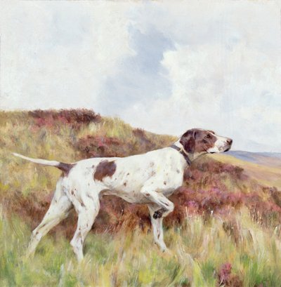 Un puntero (óleo sobre tabla) de Arthur Wardle