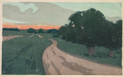 El camino largo o Camino de Argilla, c. 1898 de Arthur Wesley Dow