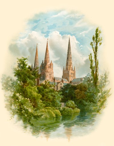 Catedral de Lichfield, suroeste de Arthur Wilde Parsons