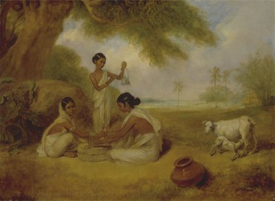Moliendo maíz, c.1792-95 de Arthur William Devis