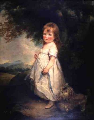 Miss Anderson con su perro de Arthur William Devis