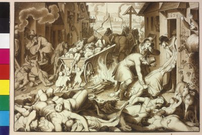 1679 mueren en Viena de enero a noviembre 122.849 personas a causa de la gran peste de Artist Unknown