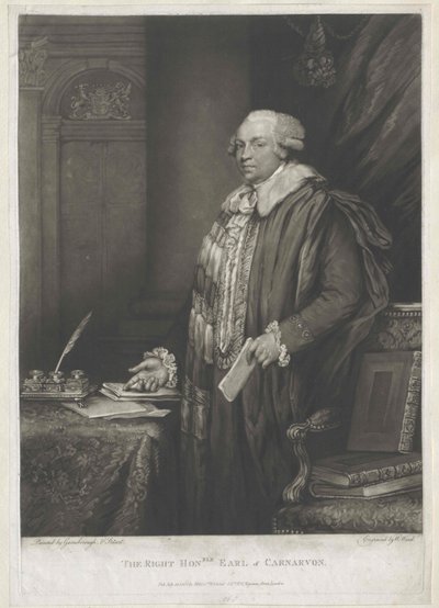 1er Conde de Carnavon Herbert de Artist Unknown