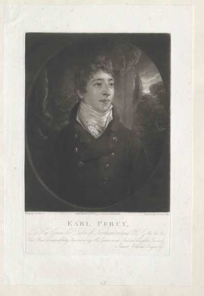 3er Duque de Northumberland Percy (huella) de Artist Unknown