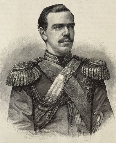ALEJANDRO III de Rusia (1845-1894). Zar de Rusia (1881-1894), hijo y sucesor de Alejandro II. Grabado. de Artist Unknown