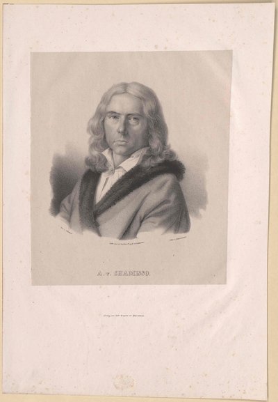 Adelbert von Chamisso (imprimir) de Artist Unknown
