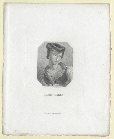 Agnes Sorel (imprimir) de Artist Unknown