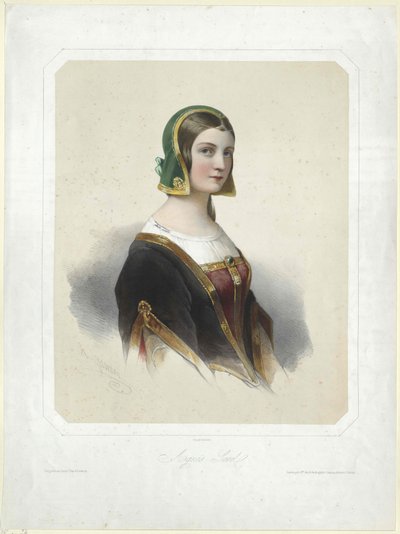 Agnes Sorel (imprimir) de Artist Unknown