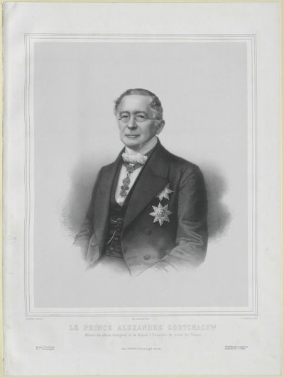 Alexander Mijailovich conde Gorchakov de Artist Unknown