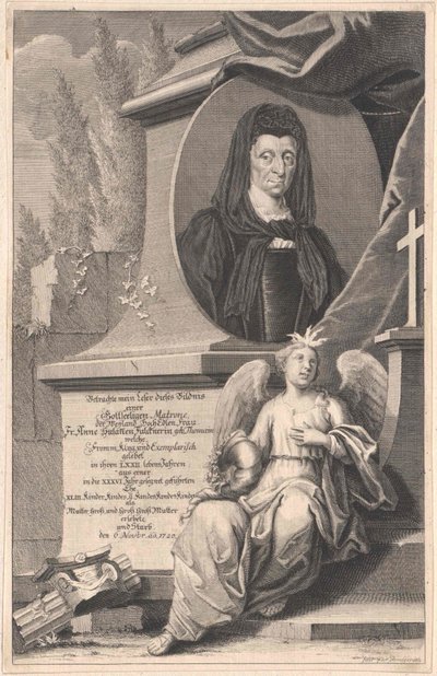 Anne Susanna Thomae (imprimir) de Artist Unknown