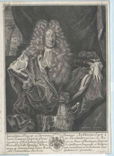 Anton Egon conde de Fuerstenberg de Artist Unknown