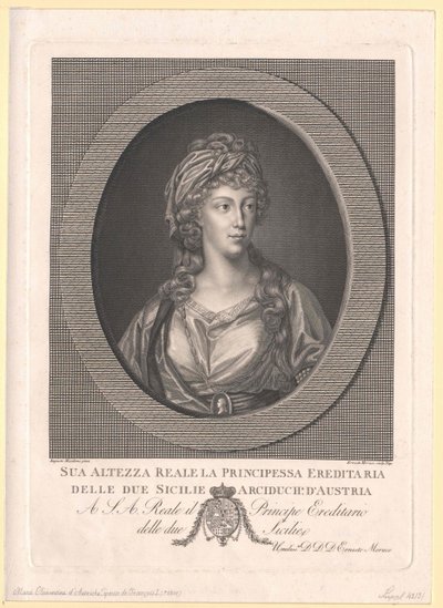 Archiduquesa de Austria Clementina (imprimir) de Artist Unknown