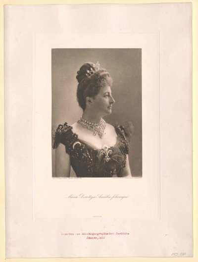Archiduquesa de Austria Maria Dorothea (imprimir) de Artist Unknown