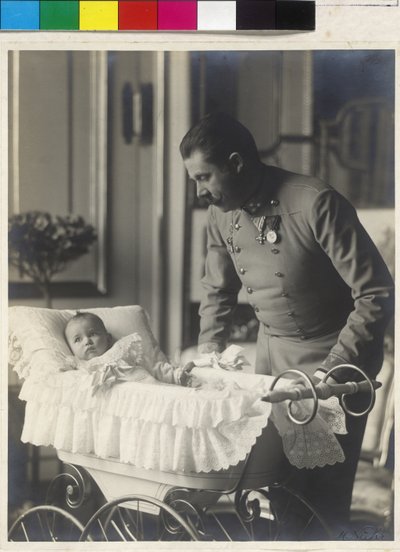 El archiduque Francisco Fernando con su hijo Maximiliano de Artist Unknown