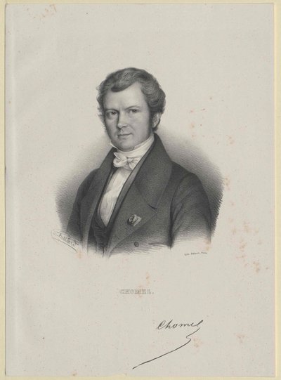 Auguste-Francois Chomel (imprimir) de Artist Unknown