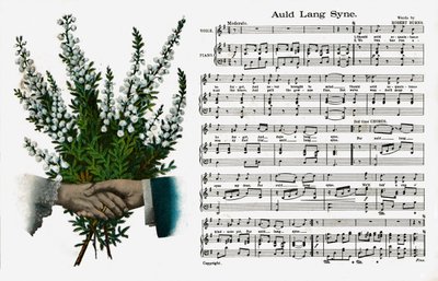 Auld Lang Syne" (impresión) de Artist Unknown
