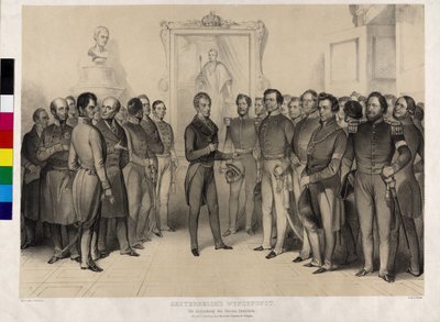 Punto de inflexión en Austria. La abdicación del conde Metternich de Artist Unknown