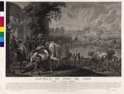 Batalla de Lodi el 10 de mayo de 1796 de Artist Unknown