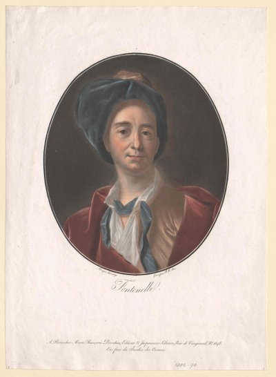 Bernard de Fontenelle (imprimir) de Artist Unknown