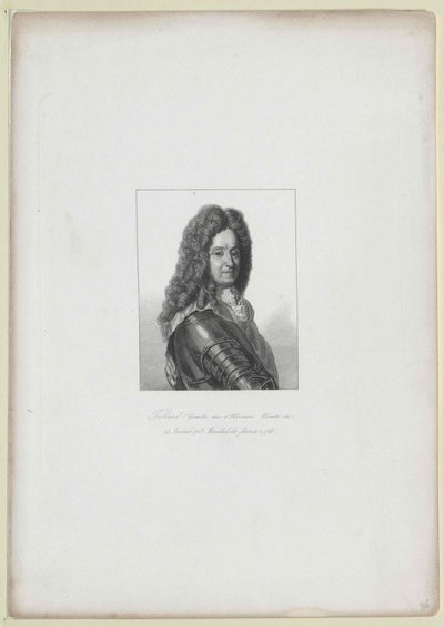 Camille de Hostun Tallart (impresión) de Artist Unknown