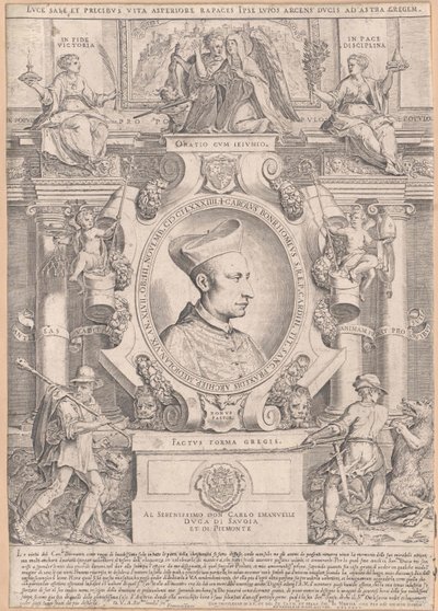 Carlo Borromeo (imprimir) de Artist Unknown