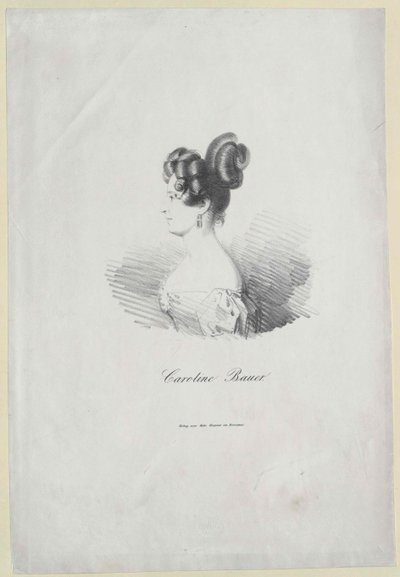 Caroline Bauer (imprimir) de Artist Unknown