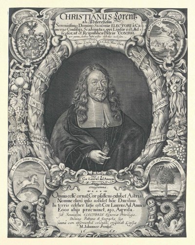 Christian Lorenz Adlershelm (imprimir) de Artist Unknown