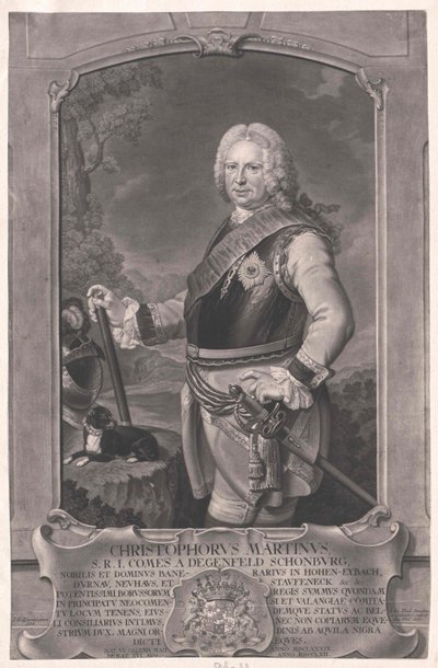 Christoph Martin conde de Degenfeld-Schonburg de Artist Unknown