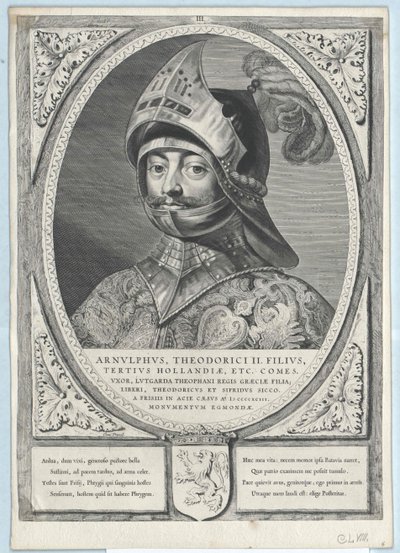 Conde de Holanda Arnulfo II (imprimir) de Artist Unknown