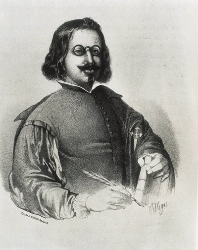 DONON, Julio (siglo XIX). Francisco de Quevedo. Litografía de Artist Unknown