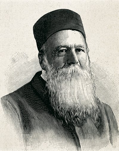 DUNANT, Henri (1845-1923). Fundador de la Cruz Roja (1863). Premio Nobel de la Paz en 1901. Retrato. Grabado. de Artist Unknown