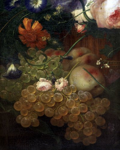 Detalle de un bodegón (óleo sobre lienzo) de Artist Unknown