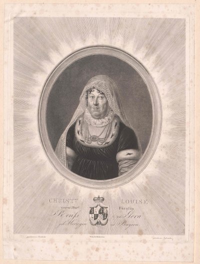 Duquesa de Baviera Luisa (imprimir) de Artist Unknown
