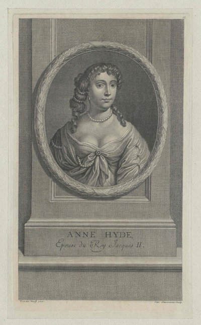 Duquesa de York Anne Hyde (impresión) de Artist Unknown