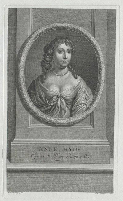 Duquesa de York Anne Hyde (impresión) de Artist Unknown