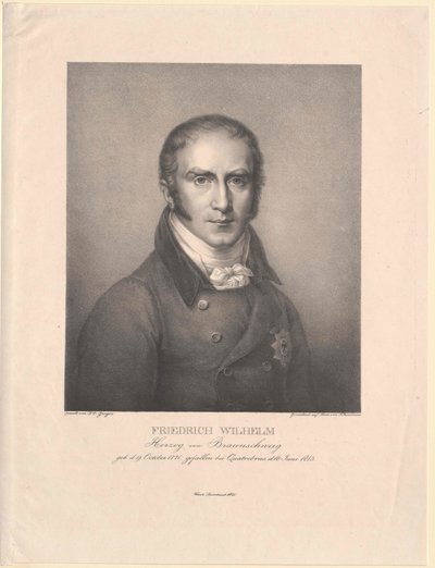 Duque de Brunswick-Oels Friedrich Wilhelm de Artist Unknown