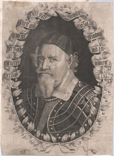 Duque de Brunswick-Wolfenbuettel Augusto el Joven (imprimir) de Artist Unknown