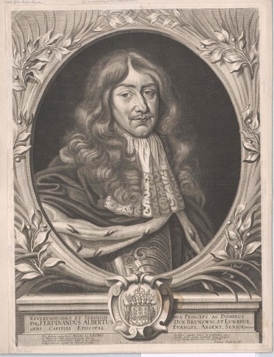 Duque de Brunswick-Wolfenbuettel Ferdinand Albert II (impresión) de Artist Unknown