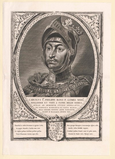Duque de Borgoña Carlos el Temerario (impresión) de Artist Unknown